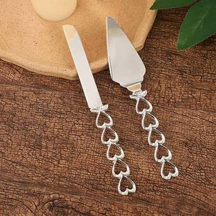 西式件餐心手柄铲刀爱两套面包刀具心形刀铲婚庆宴会用品蛋糕刀三