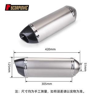 摩托车改装 77无标尾 排气管全碳纤GSX250R000050MSRZ900T20R9改装