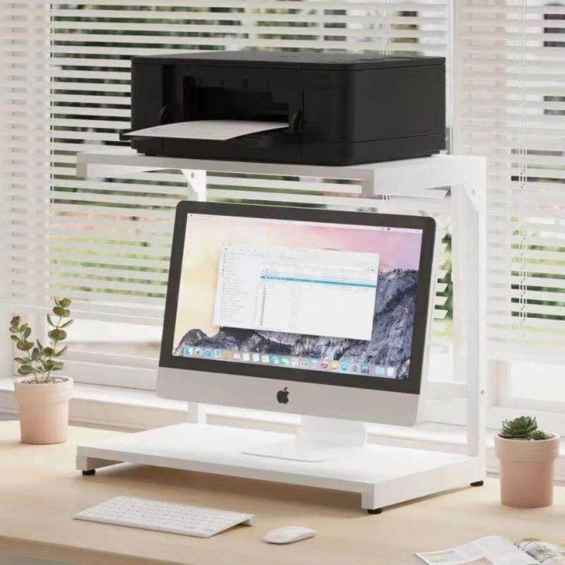 打印机物架架置子桌面公室桌机上办增高收纳架xsc8zoXS家用省空间