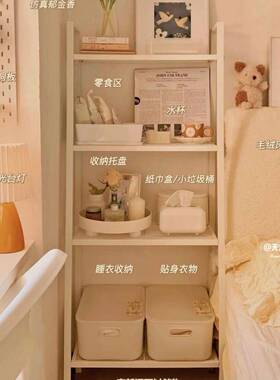 梯形铁艺金属物地多层落EUY厨房收纳置架卧室床头整学理客厅生书