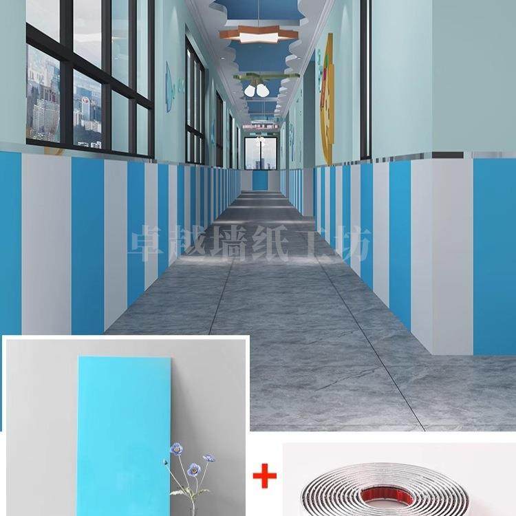 橙色墙纸瓷砖985铝塑板自粘墙贴大尺墙裙护墙板幼仿寸园儿防水防,家装主材,马赛克,淘宝优惠券,粉丝福利购,淘宝优惠卷