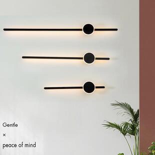 极简长条壁灯客厅格栅344线性视墙景壁灯轻奢卧室线条电形背床头