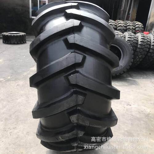 林业轮胎28L-26人字轮胎路拌机伐木机加深花纹防刺扎