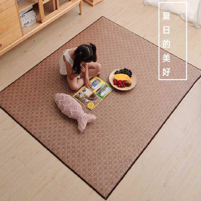 亚麻地垫子日式榻榻米藤席凉席垫客厅卧厚铺mm756188地夏季天加爬