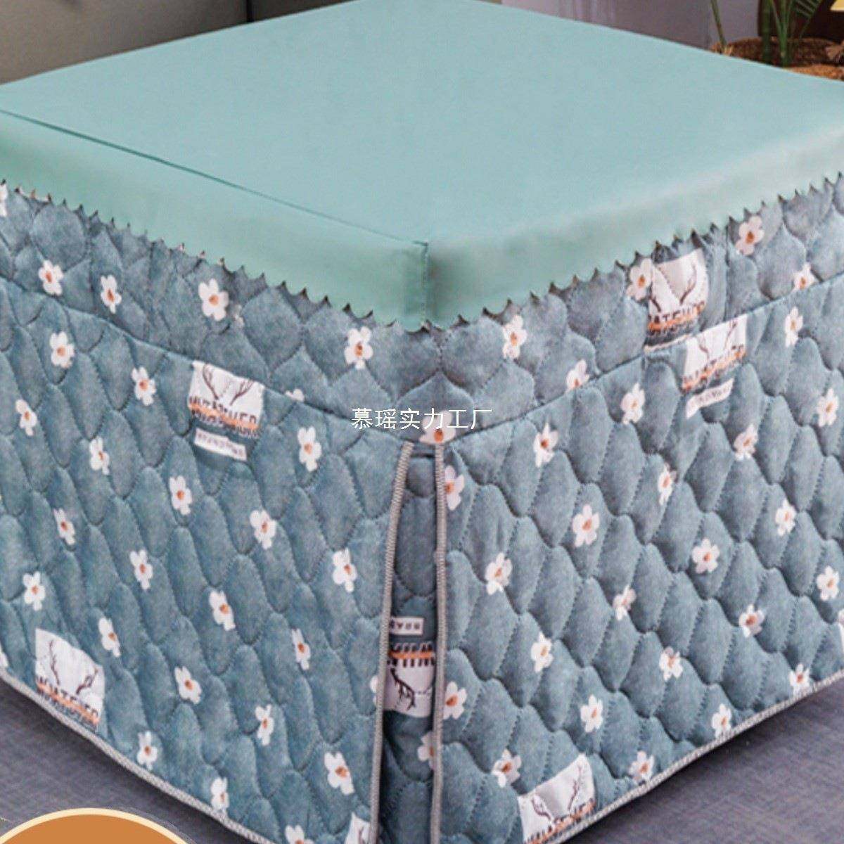 新款季罩电炉电暖炉取暖被烤MYMCZMQE火桌子套被烤火冬布罩加桌厚