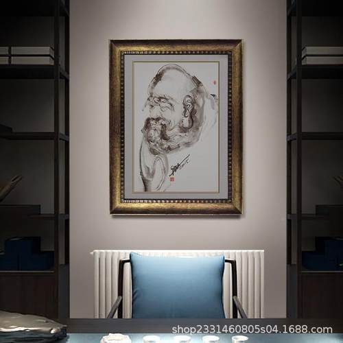 复约外古油画框框装裱任意大装尺寸QTW数字简饰相框挂墙欧式油画