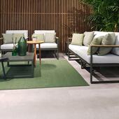 现代简约户室外沙发组合酒园店花天铁艺金属沙发露防合水FB896铝