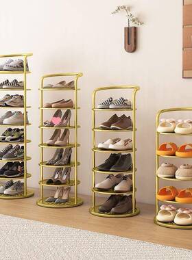 鞋BAJ架子家用门口简易窄小收小小型窄神器鞋柜铁艺多层空间架宿
