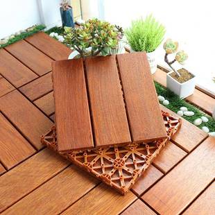 y户外台防腐木BED实木拼接地板庭院露台菠萝格自地面铺设di阳拼