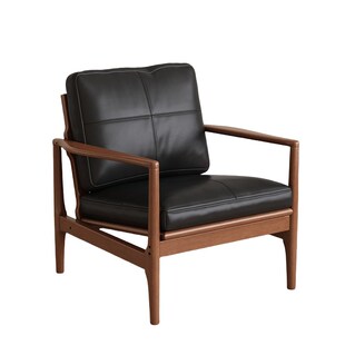 北欧简约实木休闲单人沙发椅家用A民宿汉克椅客厅阳台懒人扶手椅