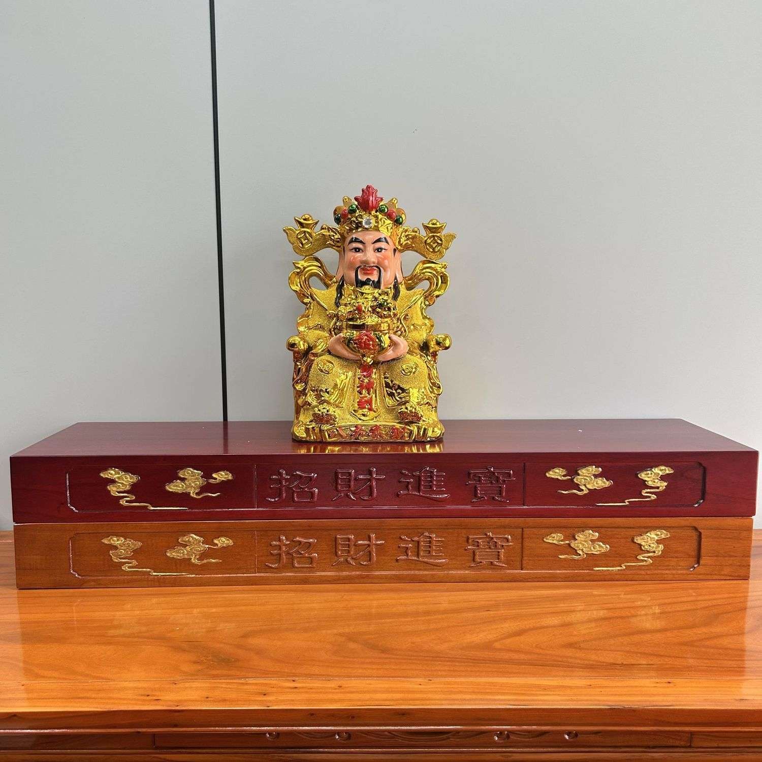 实木佛座供佛财神招财进宝佛台垫高神台供台底座观音供桌供奉家用