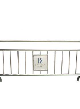 原厂路市政护栏可铁马围栏广告宣道传栏NYF移不锈钢动铁马开票