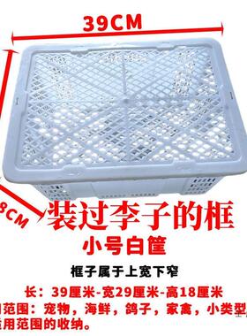 塑料框带芒果框龙眼筐F98T86H5鸽子盖兔子物活禽运输筐宠递快打包