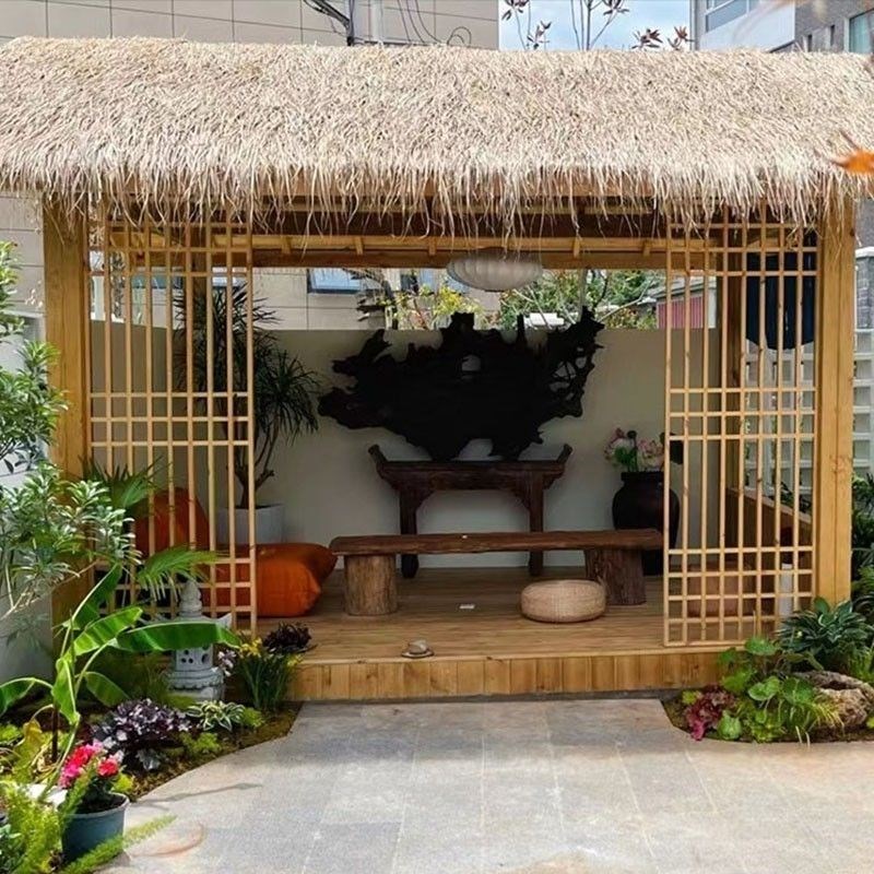 防腐木组装花园小木屋可移动木房子户外儿童树Q屋别墅民宿凉亭木