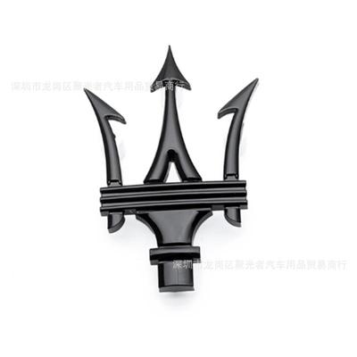 适用玛莎新款总裁V6吉博力三车中网叉577标Ghibli拉蒂戟标标车头