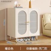 奶风门鞋 量入户法储物柜靠油TRQ墙玄关一体厅放 柜家用收纳大容式