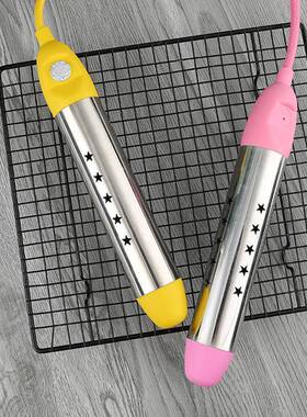 烧妙捷温控自动电热得快水棒断浴桶浴盆防烫示伤RGP带指灯黄粉各