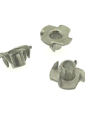 30不锈钢四4爪螺母嵌家具爪形KCK螺帽规格齐全木板镶螺帽MM5M46M8