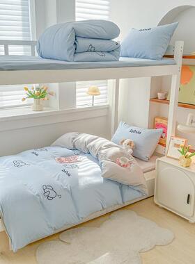 卡通学生宿人舍单20240218床笠款三件套床单被洗套水棉非09.m床罩