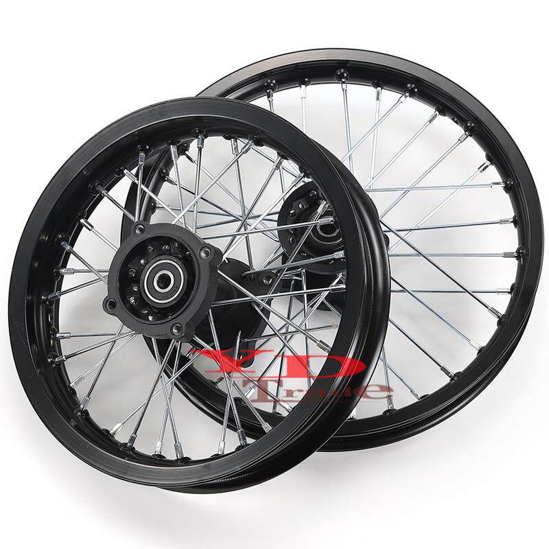 越野铝摩托车子合金轮毂轮胎60/1001-4寸铝轮圈80/100轮-12寸/轮