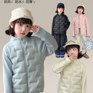 女童轻薄羽绒服秋冬新款 外套 摇粒绒儿童校服内搭神器棉服内胆修身