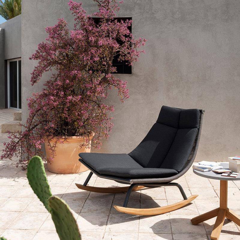 休闲编摇椅沙发圆几摇组合阳台庭懒人摇椅休闲躺椅藤201编藤沙院