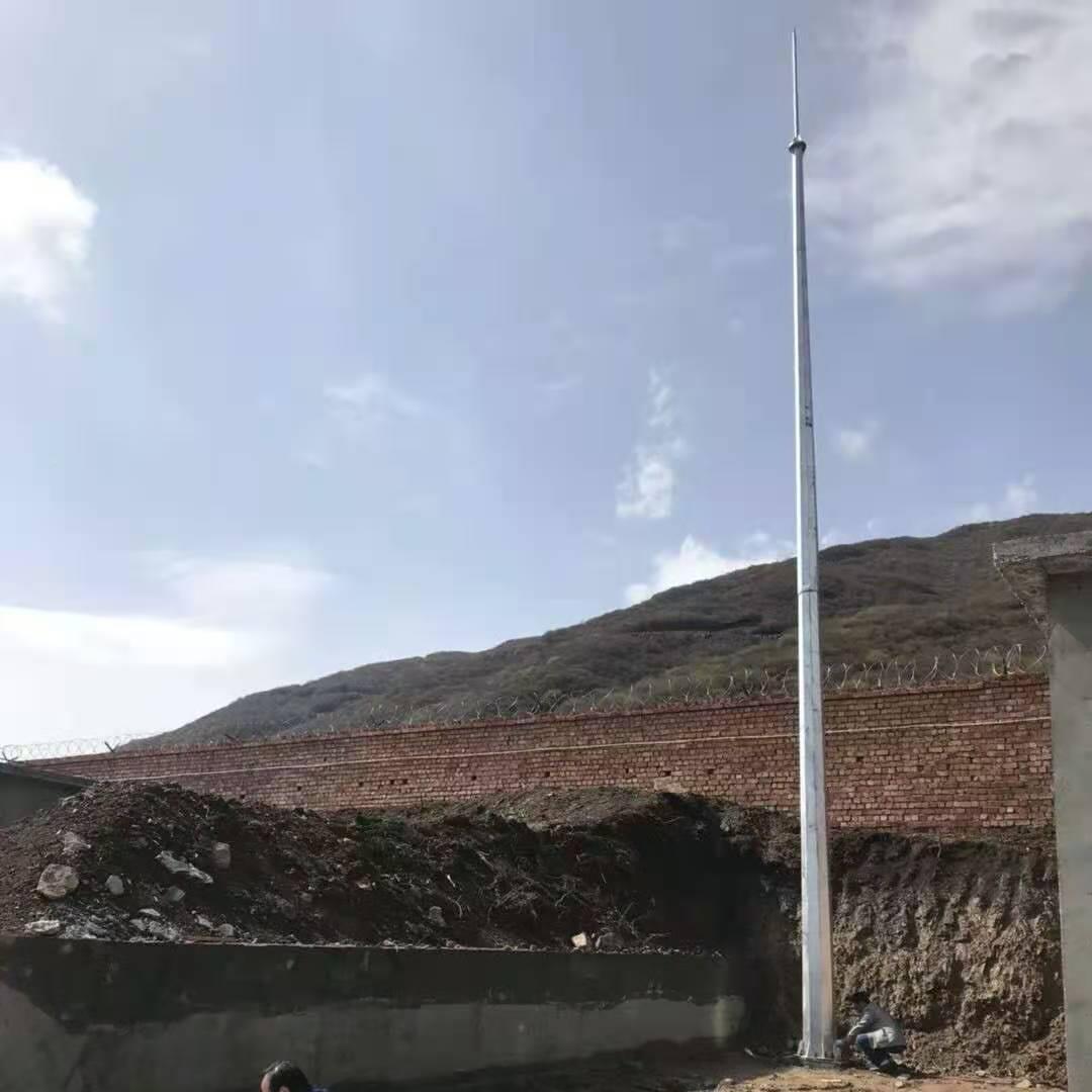 厂家211避雷针米室外避雷塔0米20独立避雷针户镀外锌圆3钢支架棱