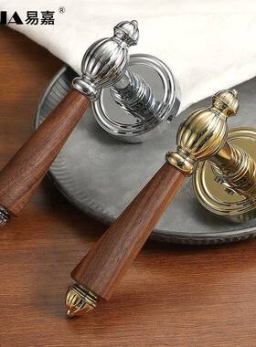 法式室门内家用房间卧室门锁美72F021式复古分式静音磁吸具房木门