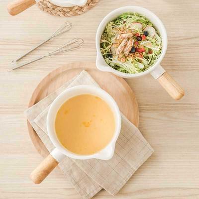 日陶瓷烘焙打碗手柄碗家用搅式拌碗沙拉尖碗嘴引蛋流碗早餐F96534