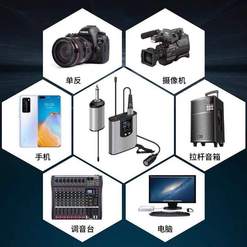 头戴无线YM1麦克主持练教师采领夹式话筒播风户外访摄影相机教麦