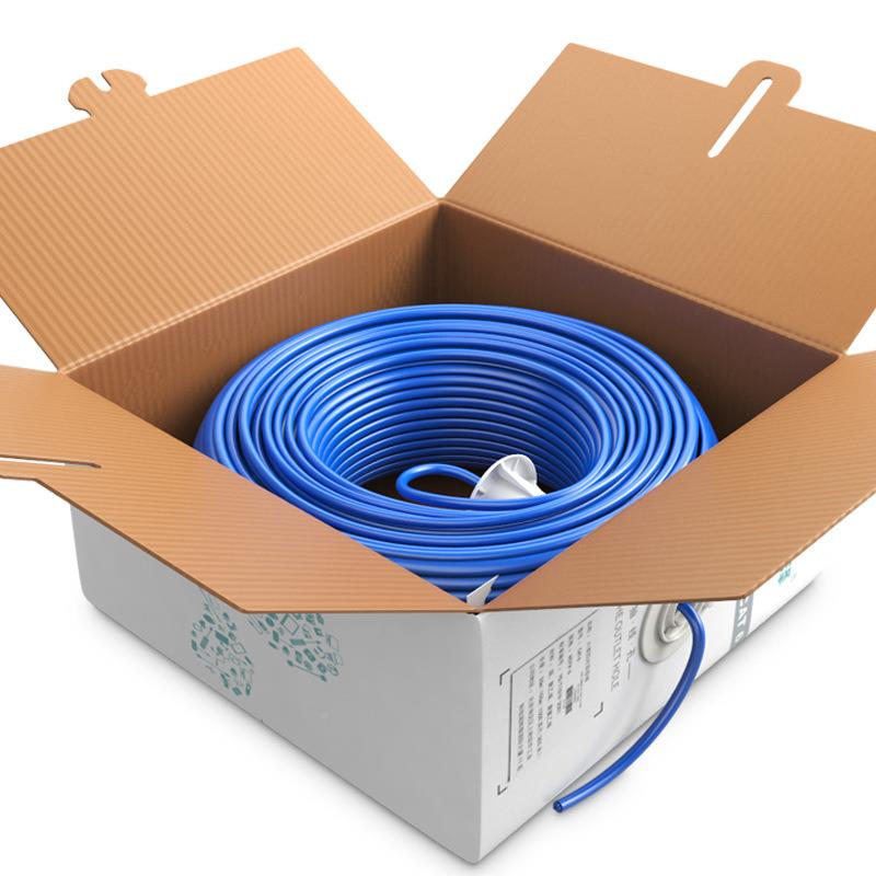 山泽六类千兆c6at6网线络WTI纯无氧铜网工程家装室内外350米HC305