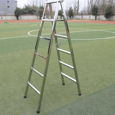 梯子不家用304锈钢人字梯梯ASL折叠装修六梯加厚四五步室内工程梯