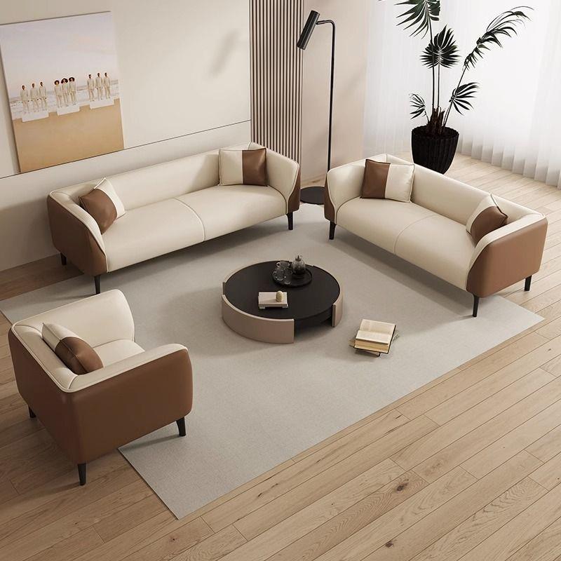 简约户合沙发小型网红客厅科技布现VZW组人代简约单双人三人卧室