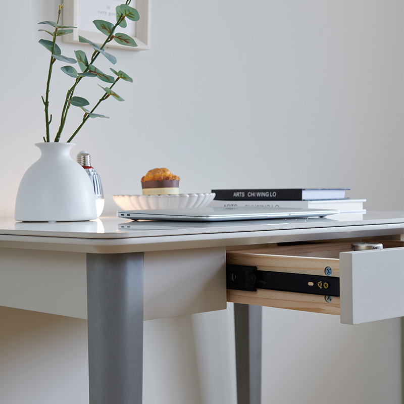 小户型岩c板餐桌家用现代简约折叠多功能小尺寸长方形伸缩实木饭