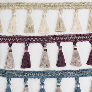 帘边流苏花边吊穗窗帘辅料 新款 窗装 B18件饰花边配12米曲一版