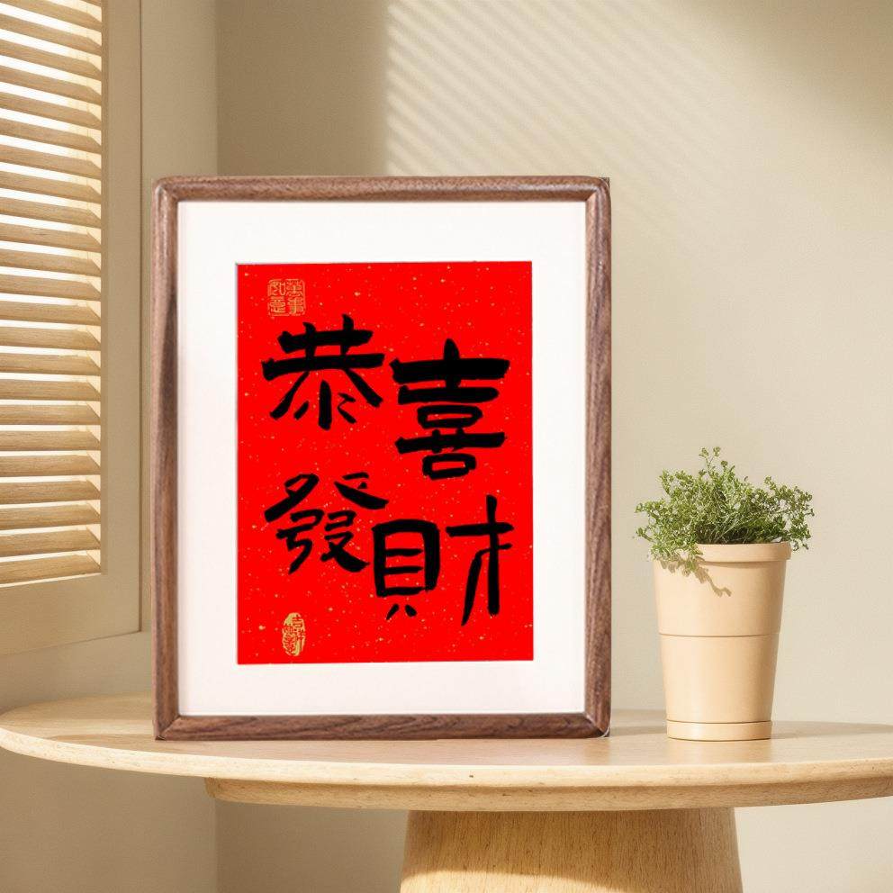 黑桃榫卯书S2313榫法框摆台中式胡实木画框相8寸裱10寸a43装文创,家居饰品,DIY亲子装饰画,淘宝优惠券,粉丝福利购,淘宝优惠卷