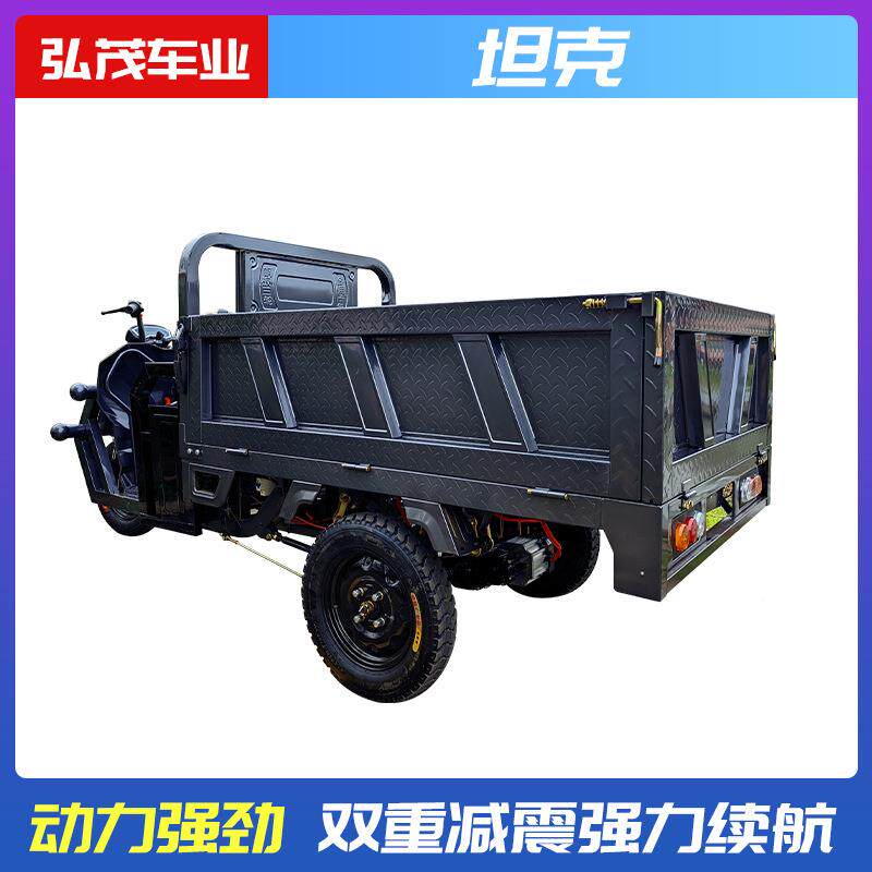 电动三快轮车成载重王拉货轮人新款家用电坦克(此瓶车拉货三车递
