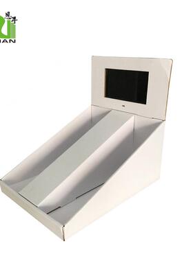 带CD广告ENCD1605展示纸座台瓦楞纸机PD盒QL展示盒