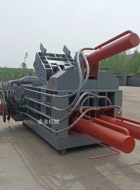 00吨废铁皮钢XLF筋压块机2多钱卧式液压少金属打包机废铁废皮压块