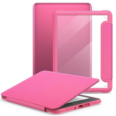 适用kindle colorsoft磁吸保护套全包防摔kpw6休眠壳7寸电子书壳paperwhite12th翻盖壳亚克力透明壳纯色皮套