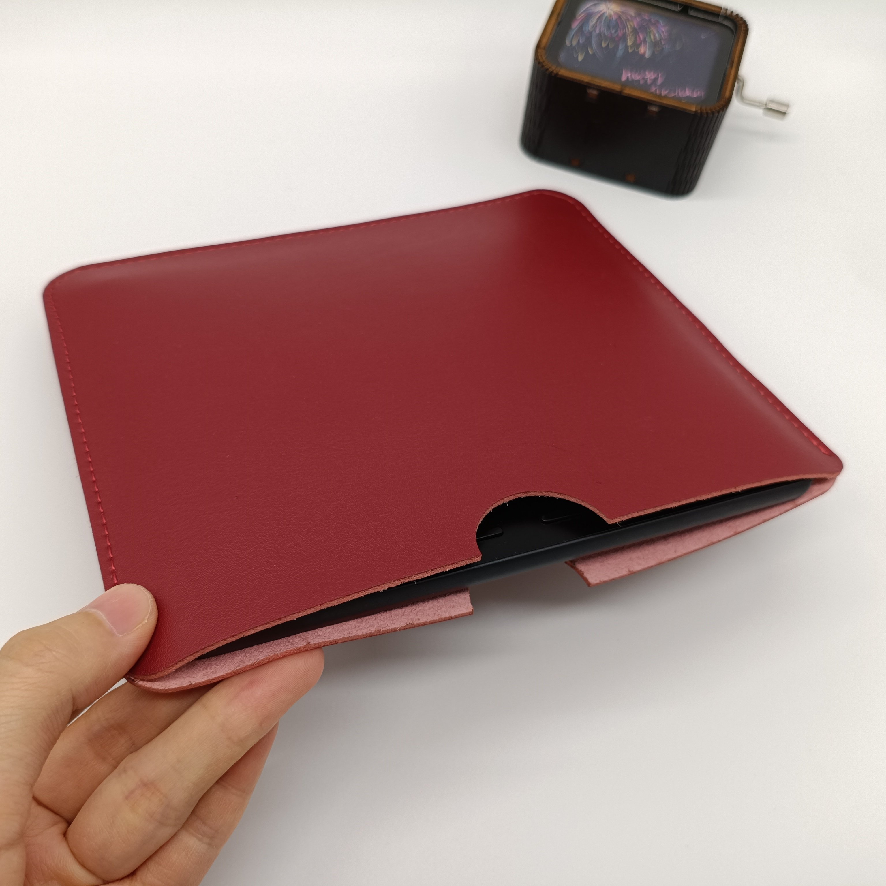 皮质内胆包适用文石Boox Leaf5/5C保护套7寸电子书收纳包轻薄耐用