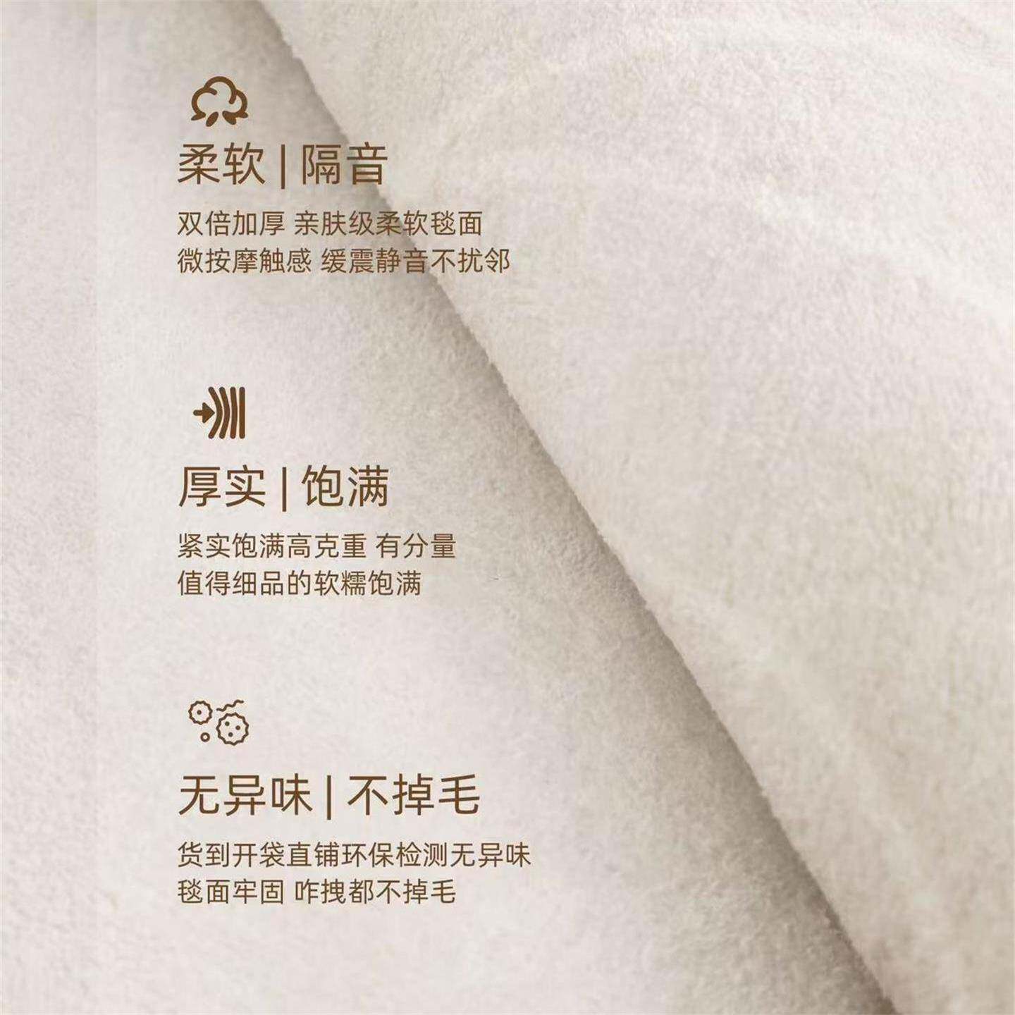 油风地毯纯色加奶厚仿客羊绒满铺地垫轻奢高级茶几毯AGC卧室床边