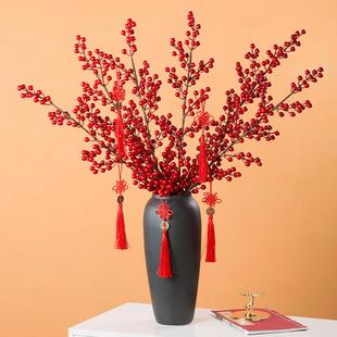 头陶瓷粗陶复古黑陶罐花瓶摆F5M66658件黑陶客色厅柳落地大号冬青