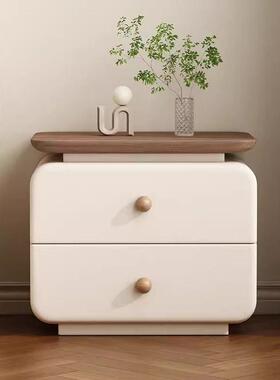 FZG约安装奶小型床边柜简家用现代新款卧室皮质油收纳床头免柜