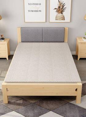 木1.米单人床现床代简约ZRF1.5米双人实床经济型0.8m加软2靠折叠