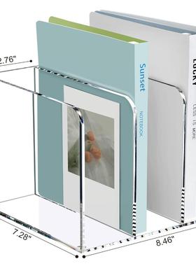 亚克力55546杂文志架、办公整理器、工作区桌分拣器、透明尾件分