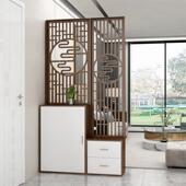 隔断客厅屏无品牌 中式 实木风坐凳款 入户新遮挡玄关柜国风间其厅