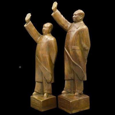 毛主席铜像全身雕像挥BJE手站铜塑毛泽东家居像摆件