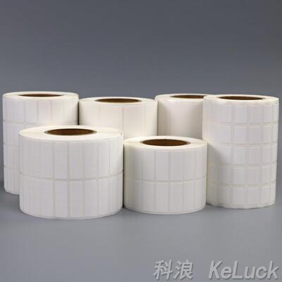 卷干筒装易碎纸不胶白可打印空手写条码纸防拆快递易碎保OCB修贴