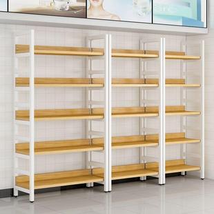 货示多架展架钢木收纳置物架特价 清仓超市层仓储陈列架可调节829